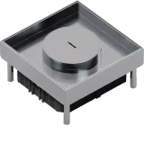 tehalite. VE-EE Tube Cover IP54 20kN EKSQ06 200X200 25mm Stainless Steel