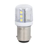 LED bulb, BA15D fitting, white, 12VAC/DC