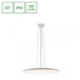 NYMPHEA FLAT DUO 48W CCT 230V 120DEG IP54 FI500X26MM WHITE ROUND