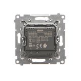 SOON ON SALE, single socket outlet with earthing for IP44 version with frame seal, with shutters, Push In system, (module), Simon 24, IP44, 16A, champagne matt