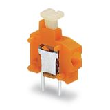 Stackable PCB terminal block push-button 1.5 mm² red