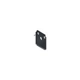 SUP2 TRACK U TL END PLATE BK - End cap