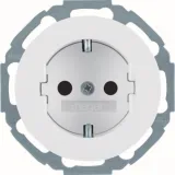 SCHUKO socket with increased contact protection, R.Classic series, polar white, glossy