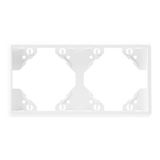 DOUBLE HORIZONTAL FRAME MATTE WHITE