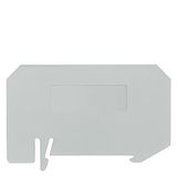 Compartment partition, for visual and electrical separation of terminal groups, for 8WH9070-0LA00