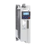 Variable speed drive, VLA1 type, single-phase, supply 200...240VAC (50/60Hz). Built-in EMC suppressor, Cat. C2, 2.2kW