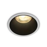 WHITE GU10 10W BLACK REFLECTOR DARK LIGHT