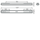 Weather-proof luminaires Aragon Fit Lens Grey other ET 29W 4000lm 90 Wide (W) IP66 IK08 3 SDCM