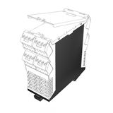 Modular housing, OMNIMATE Housing - series CH20M  black, Base element, Width: 45 mm