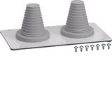 Metal cable gland plate CL1, Univers, for cable d=23-55 mm 230x120 mm