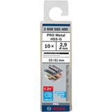 Metal drill bits HSS-G, DIN 338 2,9 x 33 x 61 mm 10 pcs.
