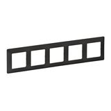5 GANG PLATE GRAPHITE VL