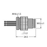 Accessories for Fieldbus Systems Mounting Receptacle   EC-FSDW4.54-0.5/16