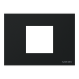 Frame - 1-gang / 2-modules - Niessen logo - Basic - Matt Black