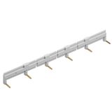 Cross-connector (relay), grey, 10 A, Number of poles: 6, Pitch in mm: 