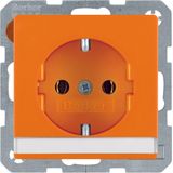 SCHUKO soc. out., Q.1/Q.3, orange velvety