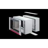 AX wall-mounted enclosure, 3-part