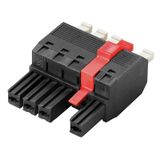 PCB plug-in connector, female plug, 7.62 mm, Number of poles: 5, 180°, PUSH IN with actuator, Clamping range, max. : 6 mm², Box
