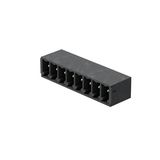PCB plug-in connector, male header, closed side, THT/THR solder connection, 3.81 mm, Number of poles: 13, 270°, Solder pin length (l): 3.2 mm, tinned, black, Box