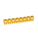 Cable marker CAB3 yellow letter K 1.5–2.5mm²