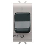 MINIATURE CIRCUIT BREAKER - C CHARACTERISTIC - 1P 10A 230Vac - 1 MODULE - NATURAL SATIN BEIGE - CHORUSMART