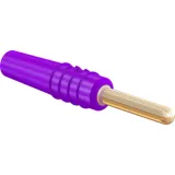 2 mm plug, solder connection, 0.5 mm², purple, 22.2609-26