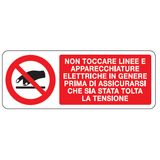 Prohibition sign - Al - 350x125 mm