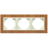 TRIPLE FRAME CHERRY-TREE/PEARL