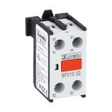 Auxiliary contact with front centre mounting. Screw terminals, for BF00, BF09...BF150 series contactors, 2NC