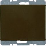 Blind plug centre plate, arsys, brown glossy