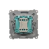 Single switch, (module), 10AX, quick connection, Gold matt, metalic