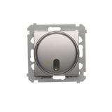 Remote controlled switch with relay, 8A, Silver matt, metalic