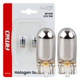 Halogen bulbs WY5W 12V5W LumiTec CHROME 2 pcs. AMIO-04628