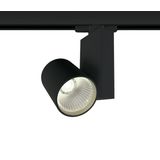 BLACK COB 15W CW TRACK SPOT 230V