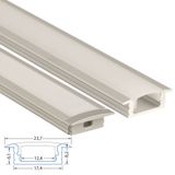 VS built-in aluminum profile, 24x8 mm, matt diffuser, complete, 1 m