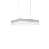 FLAT SLIM square, 13...21 W, 1300...2300 lm, 830, 840, silver, DALI Pe