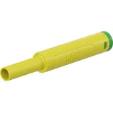 4 mm jack, crimp connection, 1.0 mm², CAT II/CAT III, yellow/green, 66.2052-20
