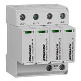 Surge arrester, 4+0  TNS, T1+2, 300V, 7kA