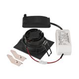 NEW TRIA® 68, recessed ceiling light, 2700K, 38°, IP 20, square, black