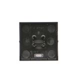 RTV final aerial socket, separated, atten.: 1dB, Inox, metallized