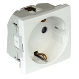 SAF EARTH SOC(SCHUKO)HOR SCREWL TERM-2MOD WH