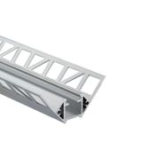 Aluminum profile for tiles and paving DF 61x25 mm without diffuser 2 m