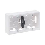 SURFACE MOUNTING BOX 2-GANG WHITE