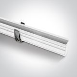 42002RB/W WHITE MAGNETIC RECESSED PROFILE 2m 48V MIDI