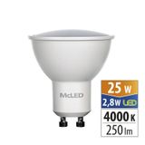 LED bulb GU10, 2.8W, 4000K, CRI80, lit. angle 110°, use 360° 250lm