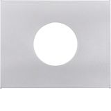 Centre plate for push-button/pilot lamp E10, K.5, al., matt, lacq.