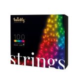 100L 4.3MM  diffuse flat RGB lens light string, 8cm lamp spacing, Black/Green wire, BT+WiFi, Gen II, IP44, Plug F