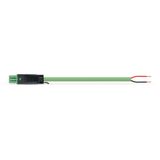 pre-assembled connecting cable Cca Socket/open-ended green