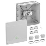 Junction box, Type of protection IP54/IP66 , max. 35², Impact strength IK07, Protection class II, Ui 690V AC, Ui 690V DC, DLG, Halogen free
