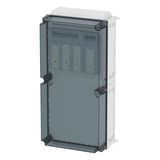 NH individual enclosure 1x XNH2, 3-pole+1-pole, incl. finger-protectio